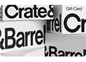A digital fundraising gift card to Crate & Barrel