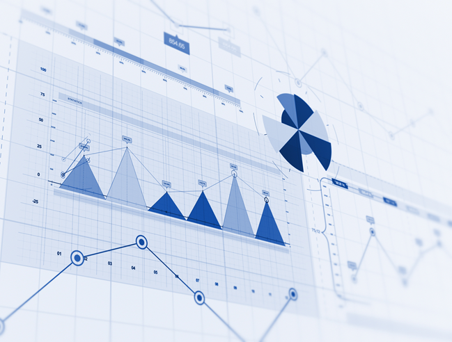 Graphical representation of charts and results