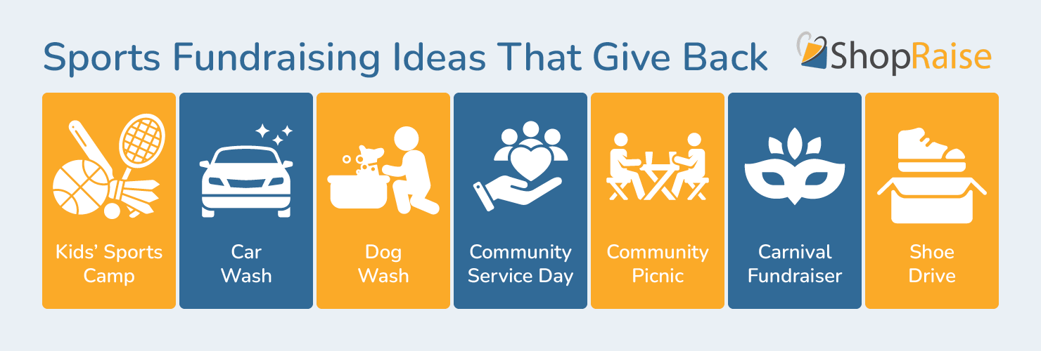 The top sports fundraising ideas that give back to your community, as explained in more detail below.