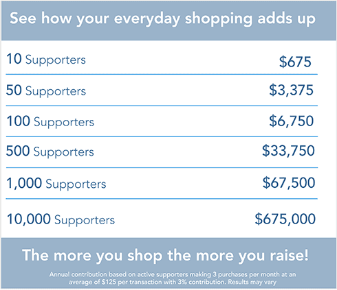 ShopRaise Example purchase chart